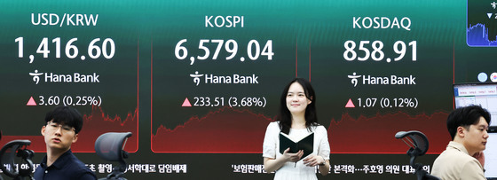 상승한 코스피·코스닥