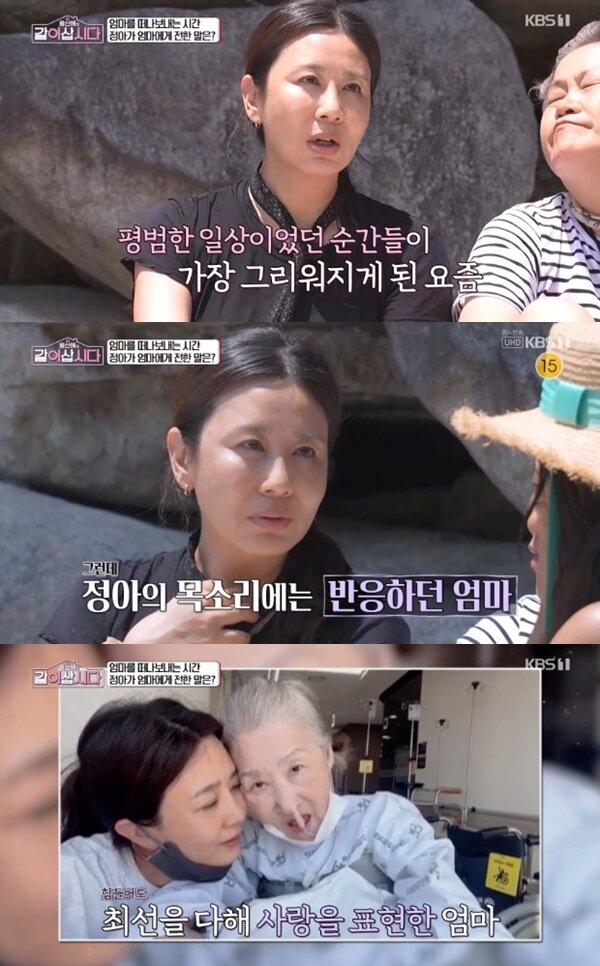 본문 이미지 - KBS 1TV '황신혜의 같이 삽시다' 캡처