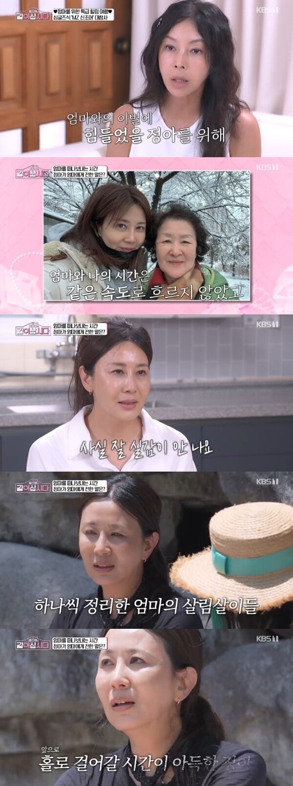본문 이미지 - KBS 1TV '황신혜의 같이 삽시다' 캡처