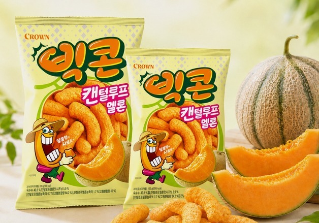 크라운제과, 크기 70% 키운 '빅콘' 출시…첫맛은 캔털루프 멜론