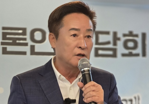 기자간담회하는 박권현 청도군수