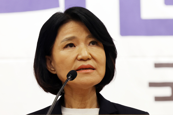 환영사 하는 이진숙 국민의힘 의원