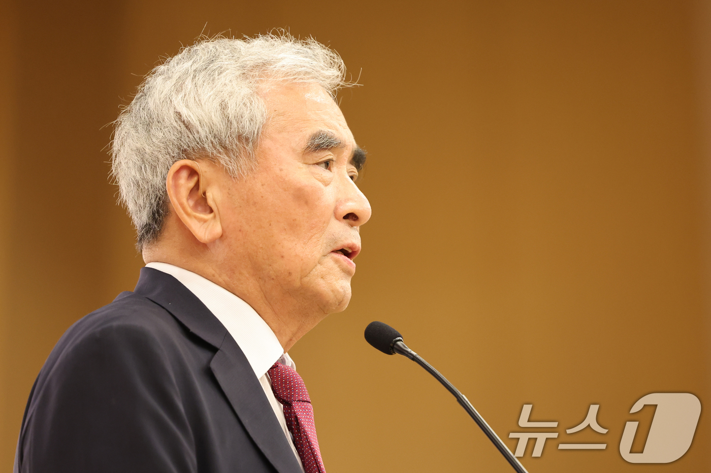 (서울=뉴스1) 황기선 기자 = 이영훈 새역사국민운동 공동대표가 13일 오후 서울 여의도 국회 도서관에서 열린 '5·18 민주화운동의 재조명 국회공개포럼'에서 인사말을 하고 있다. …