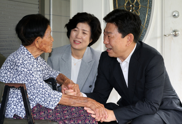 박용선 포항시장, 경북 유일 생존 日 위안부 피해자 위문