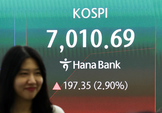코스피 7000선 복귀