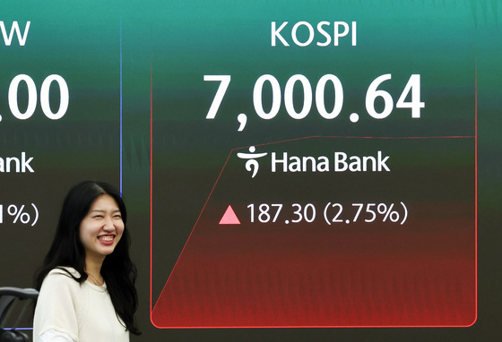 코스피, 7000선 탈환