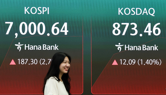 코스피 장 초반 7000선 회복…5거래일 만