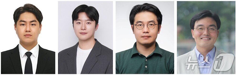 본문 이미지 - 왼쪽부터 KAIST 한정연 박사과정, 아주대 허정무 교수, 충남대 이경진 교수, KAIST 윤동기 교수(KAIST 제공) /뉴스1