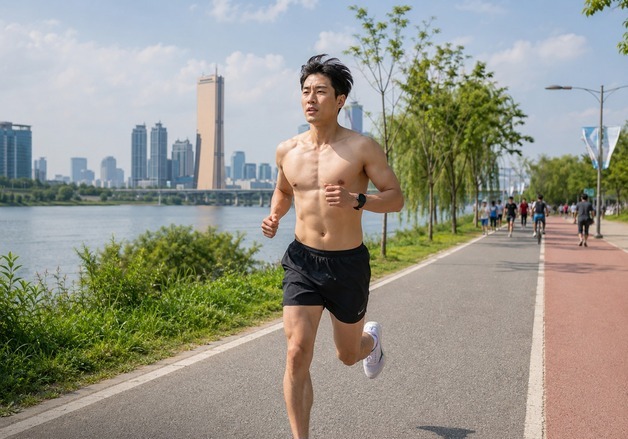 "웃통 벗고 러닝이 민폐?"…한강 '상탈 러닝' 두고 갑론을박