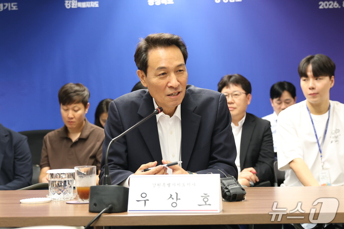 본문 이미지 - 대한민국시도지사협의회 참석한 우상호 강원도지사.(강원도 제공. 재판매 및 DB금지)/뉴스1