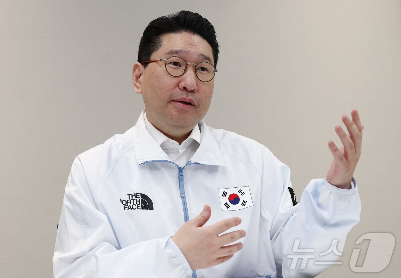 본문 이미지 - 이상현 2026 아이치·나고야 아시안게임 대한민국 선수단장이 14일 서울 강남구 사무실에서 뉴스1과 인터뷰를 하고 있다. 2026.8.14 ⓒ 뉴스1 김민지 기자