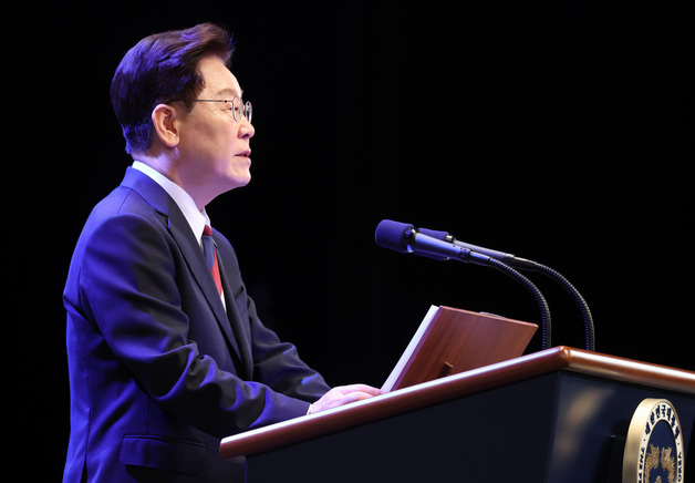 경축사하는 이재명 대통령