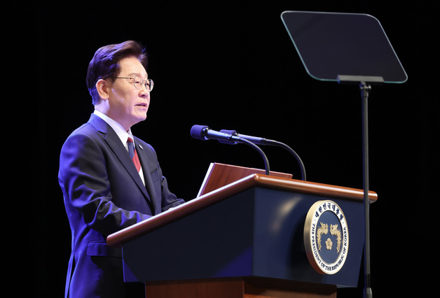 경축사하는 이재명 대통령