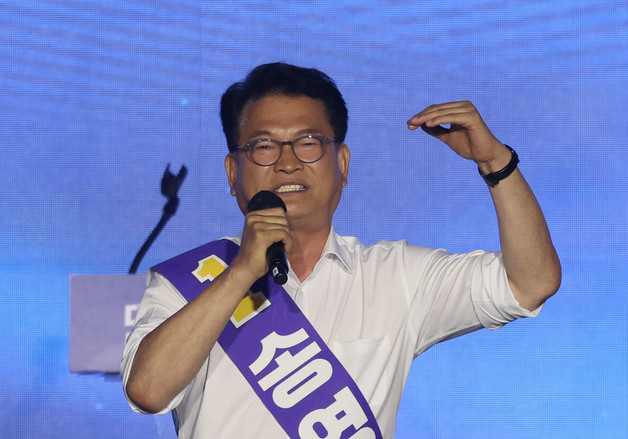 지지 호소하는 송영길 후보