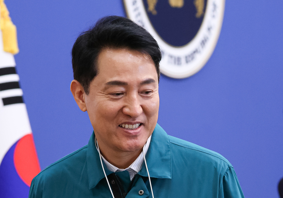 을지국무회의 입장하는 오세훈 서울시장