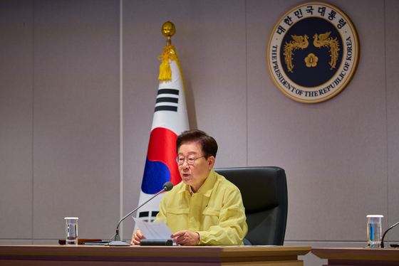 을지 국가안전보장회의 주재하는 이재명 대통령