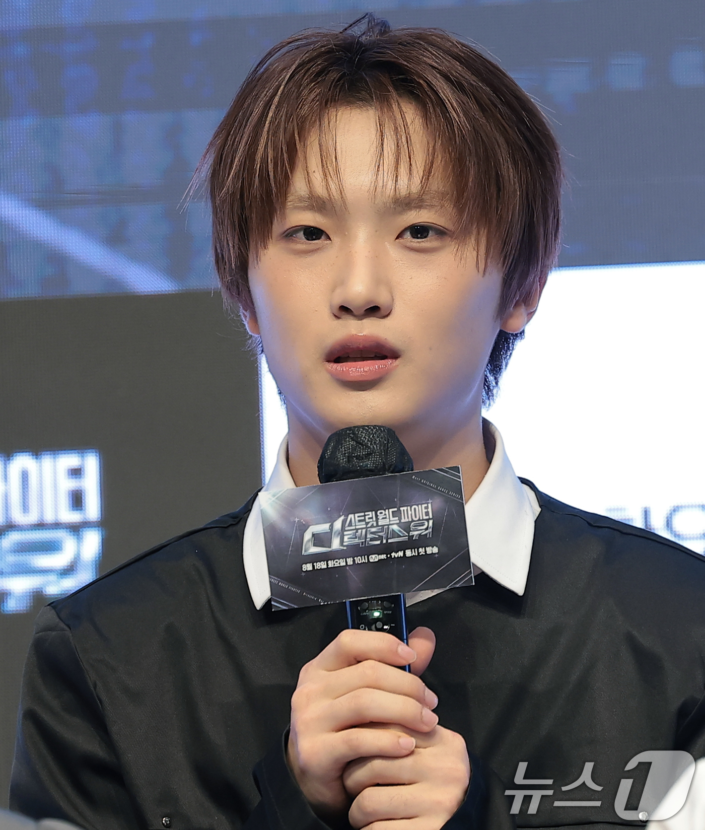 (서울=뉴스1) 권현진 기자 = 안무가 정민준이 18일 오전 서울 강남구 엘리에나 호텔에서 열린 Mnet 오리지널 댄스 시리즈 ‘스트릿 월드 파이터 : 디렉터스 워’ 제작발표에 참 …