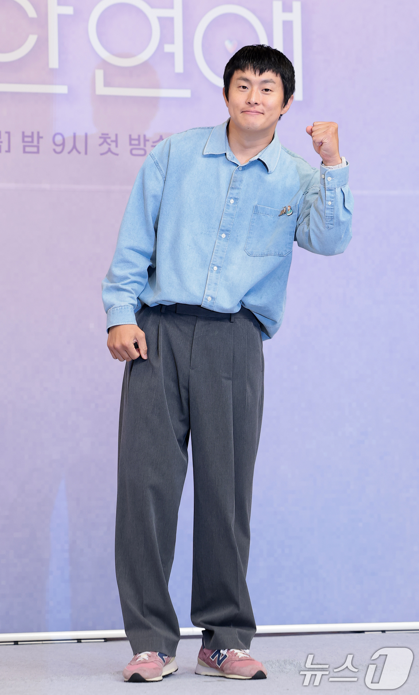 (서울=뉴스1) 권현진 기자 = 방송인 기안84가 18일 서울 양천구 SBS목동에서 열린 SBS 국내 최초 AI 연애 서바이벌 '나의 AI 파트너-기이안 연애‘ 제작발표회에 참석해 …