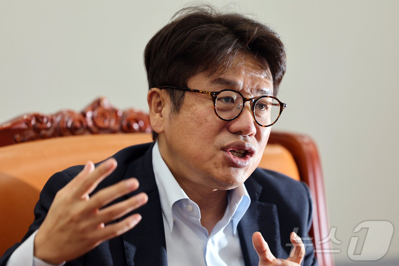 본문 이미지 - 유의동 국회 국토교통위원장이 지난 18일 국회에서 뉴스1과 인터뷰를 하고 있다. ⓒ 뉴스1 황기선 기자
