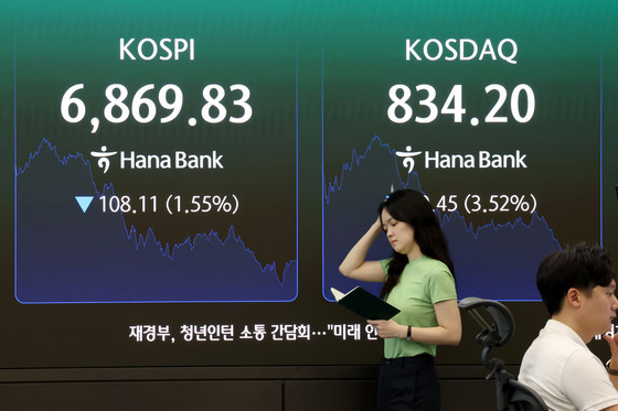'유가·금리' 상승 여파…코스피·코스닥 6거래일 만에 동반 약세[시황종합]