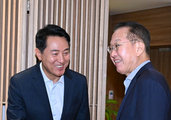 오세훈 시장·권영세 의원, '용산 어린이정원 관련 회동'