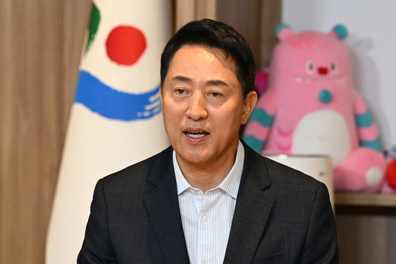 권영세 의원과 회동하는 오세훈 시장