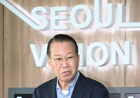 용산어린이정원 공공임대주택 관련 브리핑하는 권영세 의원