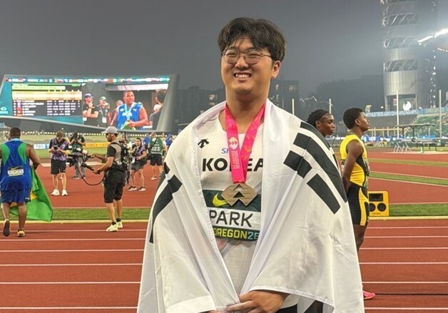 U20 세계육상 포환던지기 준우승 '토르' 박시훈…내달 AG 金 도전
