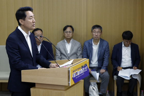 오세훈 서울시장 '서울 그늘보행권 선언'
