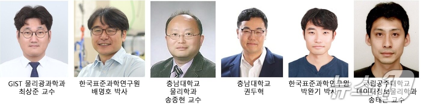 본문 이미지 - KRISS·GIST 등 위상절연체 나노선 양자간섭 공동연구진. (한국표준과학연구원 제공. 재판매 및 DB금지) 2026.8.19/뉴스1