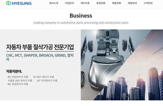 차부품업체 혜성, 영천에 100억 들여 공장 신축…11명 고용