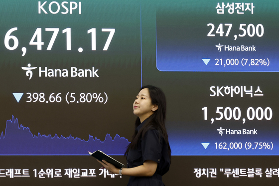 외국인 2.9조 '팔자'…SK하이닉스 10%·삼성전자 8% 급락[핫종목](종합)