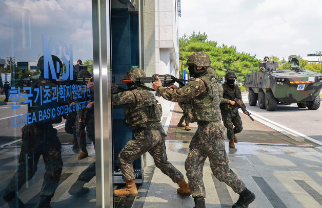 대전 유성구, 드론 폭탄 테러 대응 훈련
