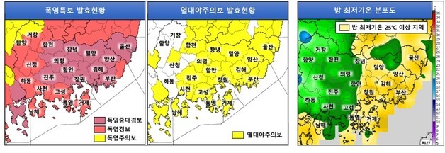 부산·경남 밤낮없는 무더위…양산 17일 연속 열대야