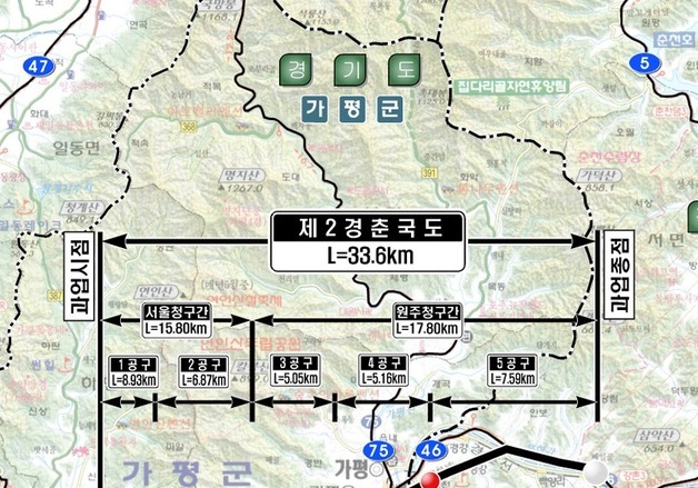 HJ중공업, 1740억 제2경춘국도 공사 따냈다…4공구 계약