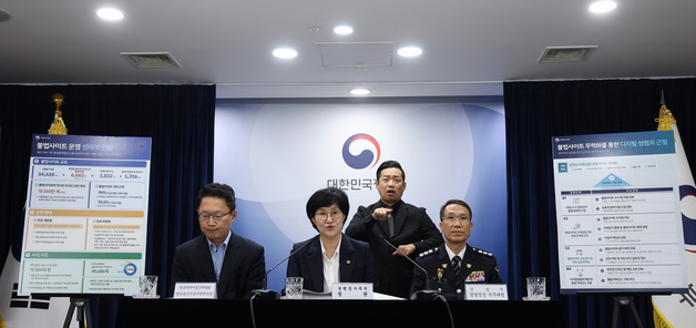 성평등가족부·경찰청·방미통위, 관계부처 합동 디지털성범죄 불법사이트 통합 대응 방안 브리핑