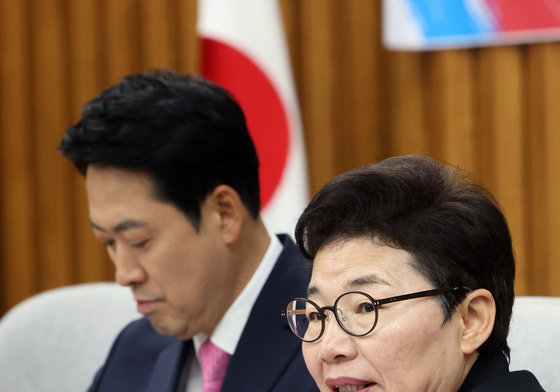 개회사하는 임이자 신임 정책위의장