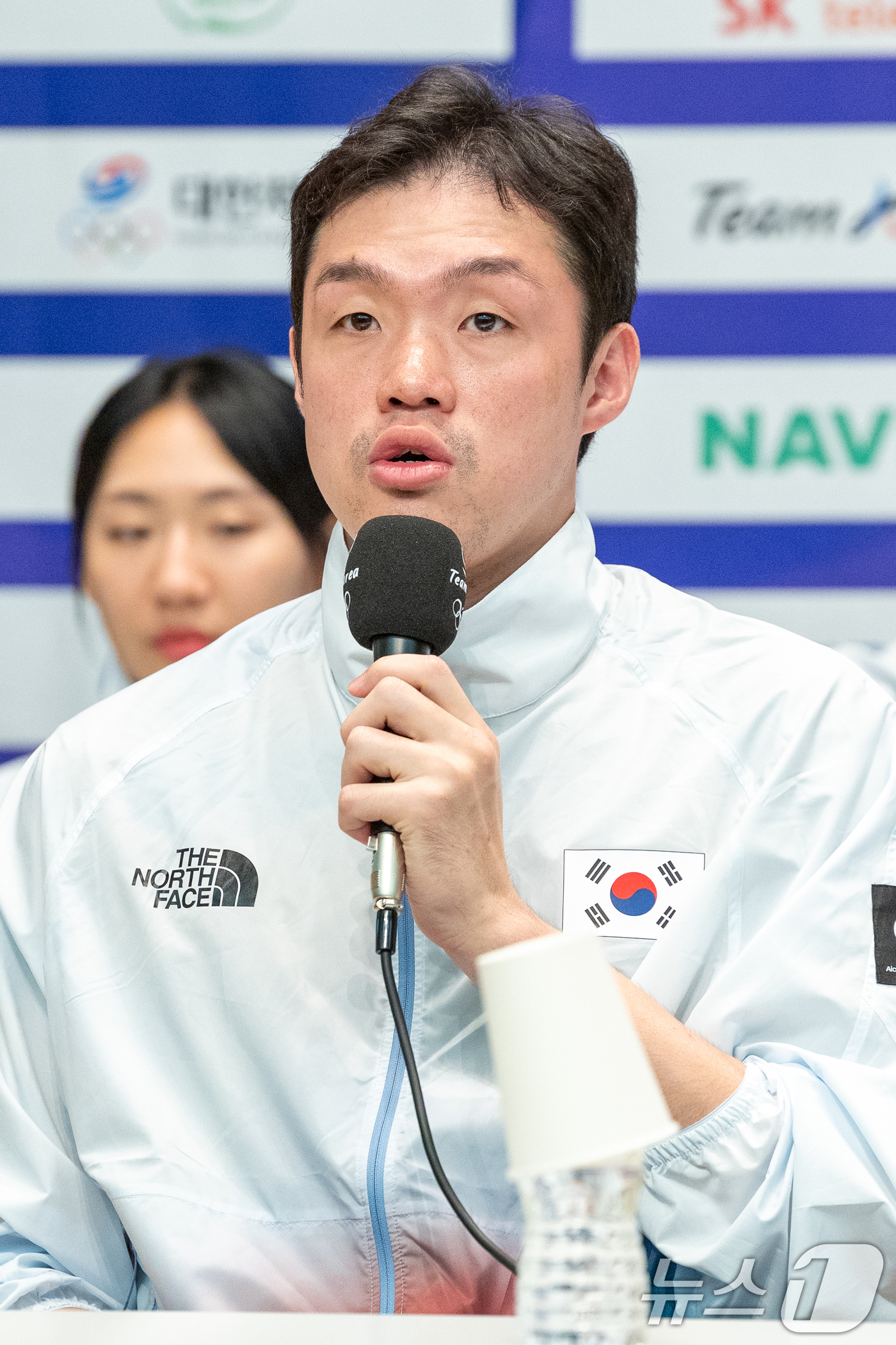 (진천=뉴스1) 안은나 기자 = 농구 국가대표 이승현이 20일 충북 진천선수촌에서 열린 2026 아이치·나고야하계아시아경기대회 D-30 미디어데이 대한민국선수단 기자회견에 참석해 …