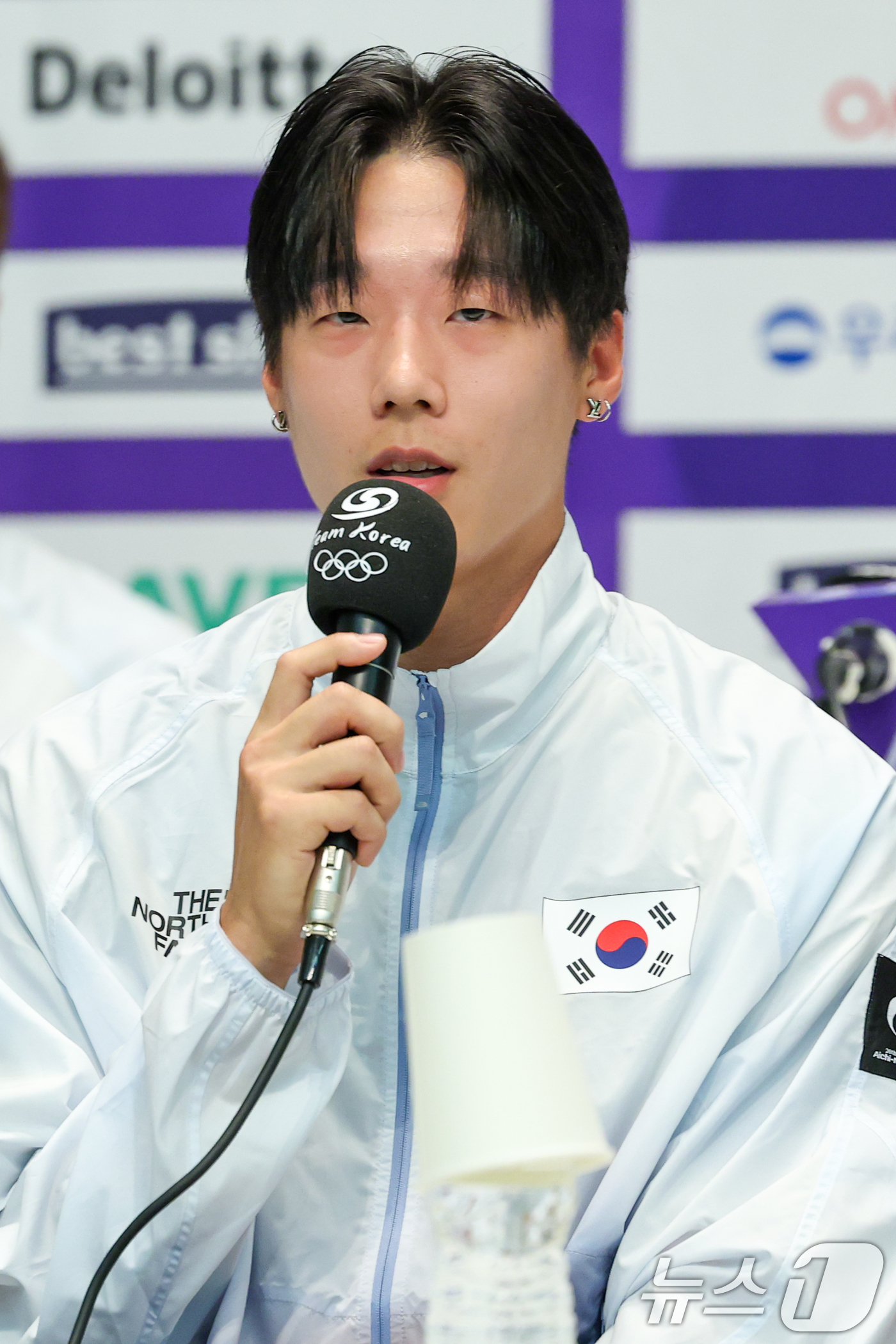 (진천=뉴스1) 안은나 기자 = 육상 국가대표 이재성이 20일 충북 진천선수촌에서 열린 2026 아이치·나고야하계아시아경기대회 D-30 미디어데이 대한민국선수단 기자회견에 참석해 …
