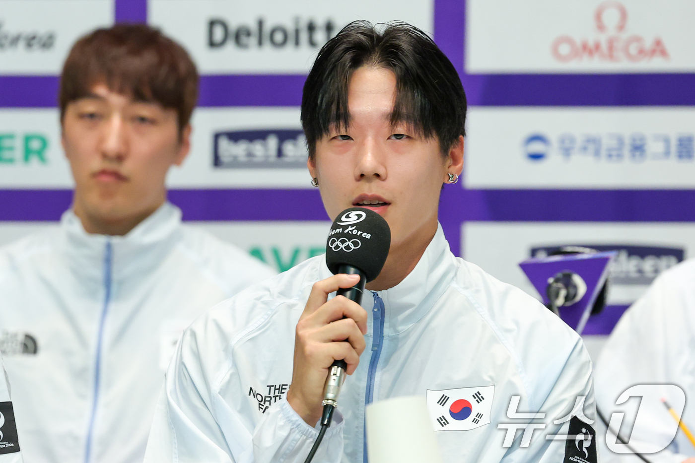 (진천=뉴스1) 안은나 기자 = 육상 국가대표 이재성이 20일 충북 진천선수촌에서 열린 2026 아이치·나고야하계아시아경기대회 D-30 미디어데이 대한민국선수단 기자회견에 참석해 …