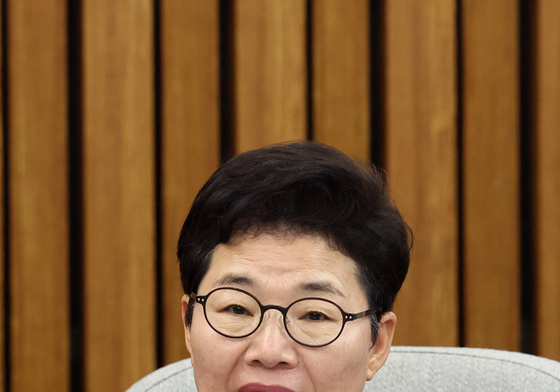 개회사하는 임이자 신임 국민의힘 정책위의장