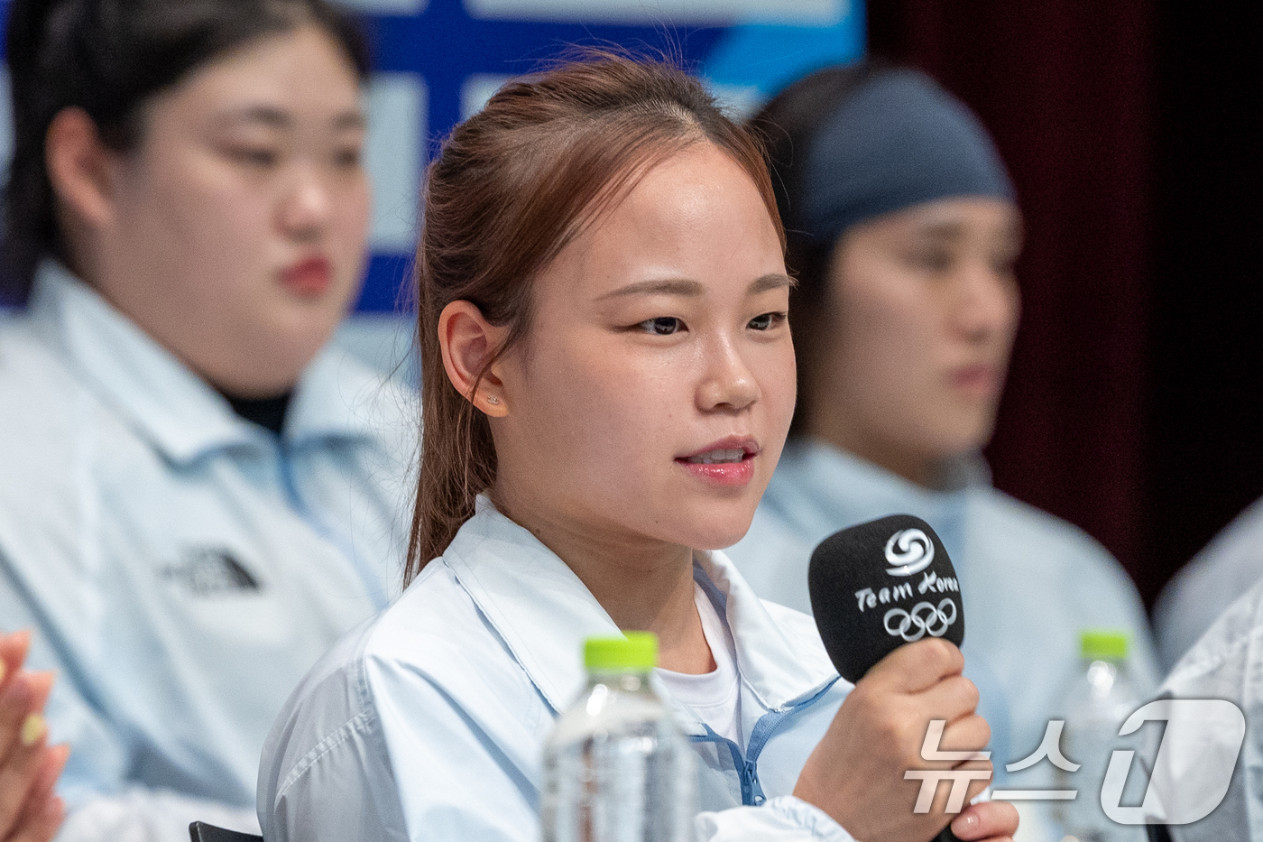(진천=뉴스1) 안은나 기자 = 체조 국가대표 여서정이 20일 충북 진천선수촌에서 열린 2026 아이치·나고야하계아시아경기대회 D-30 미디어데이 대한민국선수단 기자회견에 참석해 …