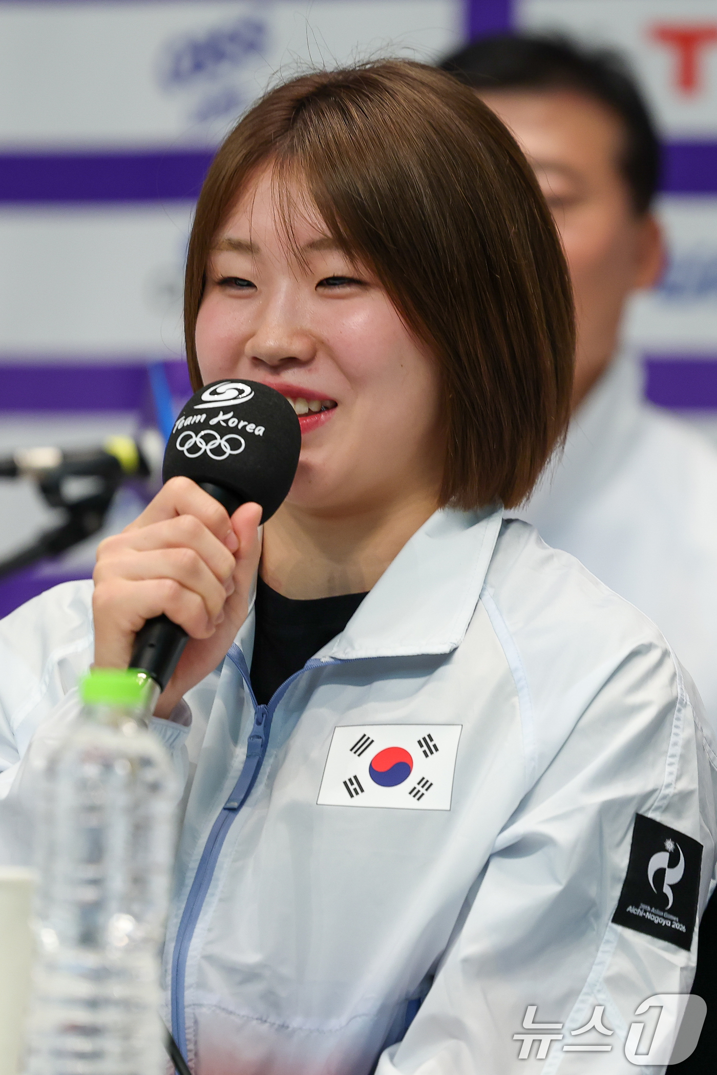 (진천=뉴스1) 안은나 기자 = 유도 국가대표 허미미가 20일 충북 진천선수촌에서 열린 2026 아이치·나고야하계아시아경기대회 D-30 미디어데이 대한민국선수단 기자회견에 참석해 …