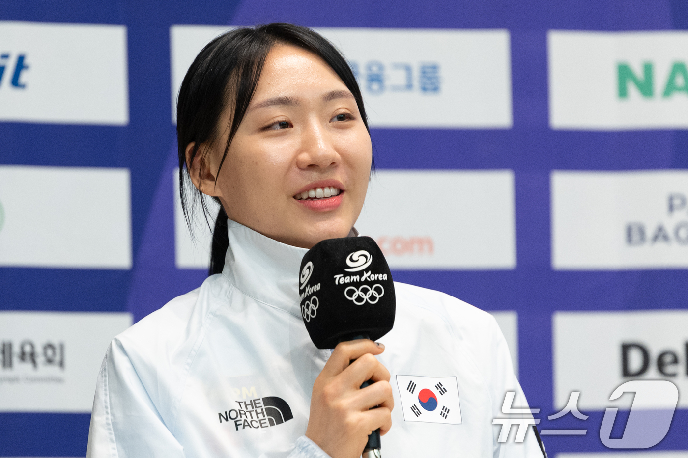 (진천=뉴스1) 안은나 기자 = 근대5종 국가대표 성승민이 20일 충북 진천선수촌에서 열린 2026 아이치·나고야하계아시아경기대회 D-30 미디어데이 대한민국선수단 기자회견에 참석 …