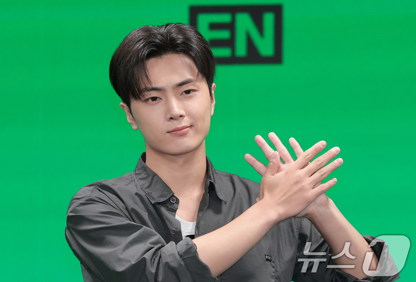 (서울=뉴스1) 권현진 기자 = 그룹 엔하이픈(ENHYPEN)의 제이가 20일 오후 서울 용산구 몬드리안 서울 이태원에서 열린 미니 8집 ‘더 신 : 블리스(THE SIN : BL …