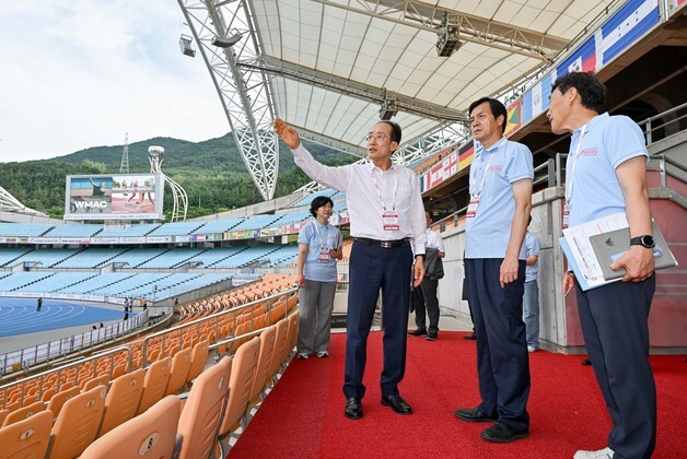 "안전이 최우선"…추경호, 'WMAC대구2026' 현장 최종 점검