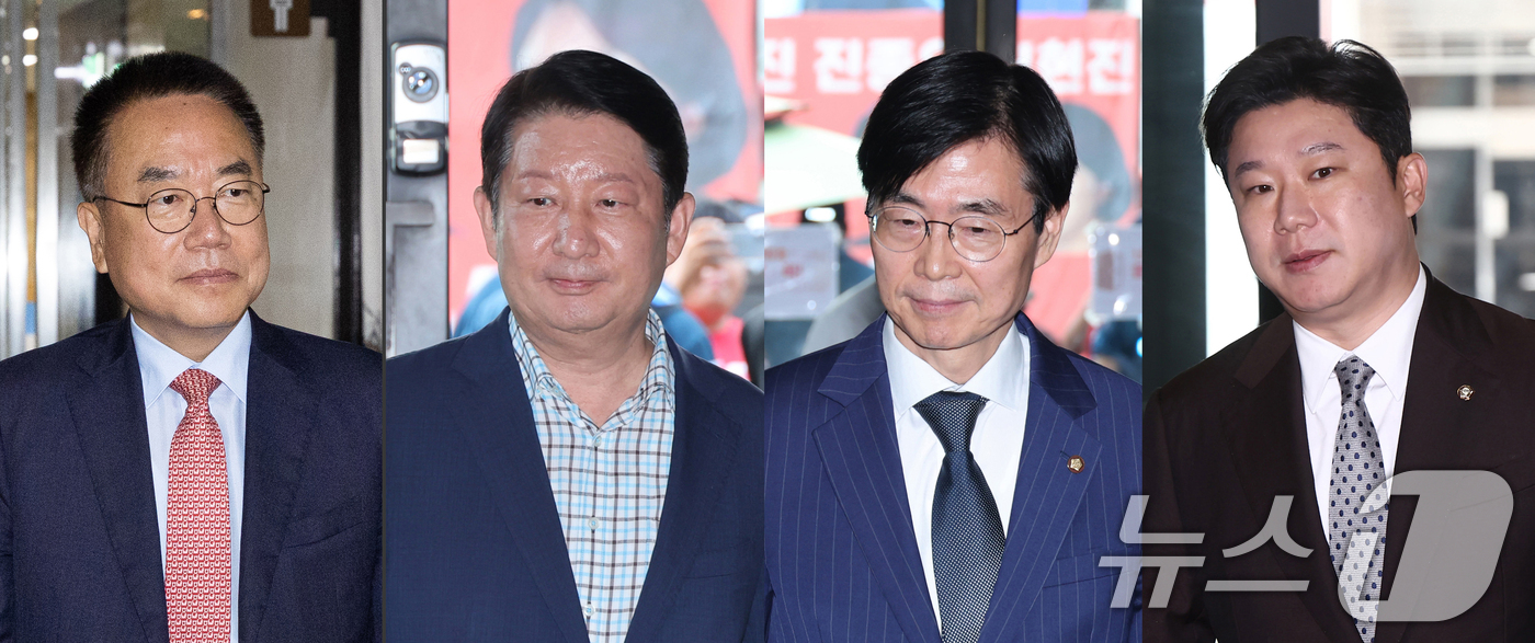 (서울=뉴스1) = 국민의힘 중앙윤리위원회가 20일 서울 여의도 중앙당사에서 전체회의를 열고 현역 의원 4인에 대한 징계안을 심의했다.6선의 조경태 의원에게 당원권 정지 2년6개월 …