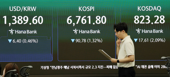 美 국채금리 반등에도 네고 압력…환율, 1380원대 하락 출발
