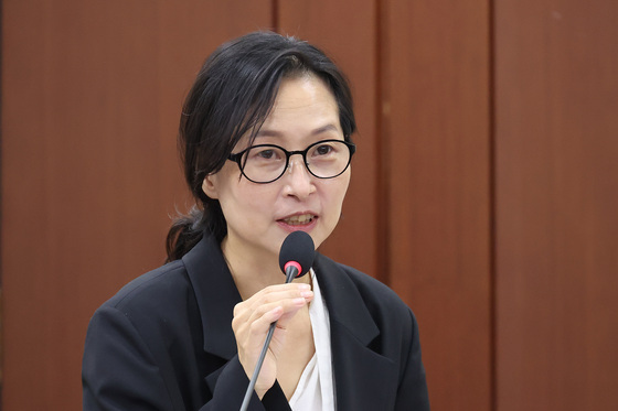 발언하는 주은선 연금특위 산하 민간자문위 공동위원장
