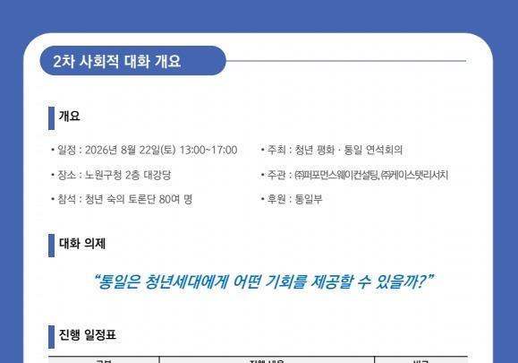 청년들 "통일이 미래세대에 어떤 기회?"…통일부, 사회적 대화 개최